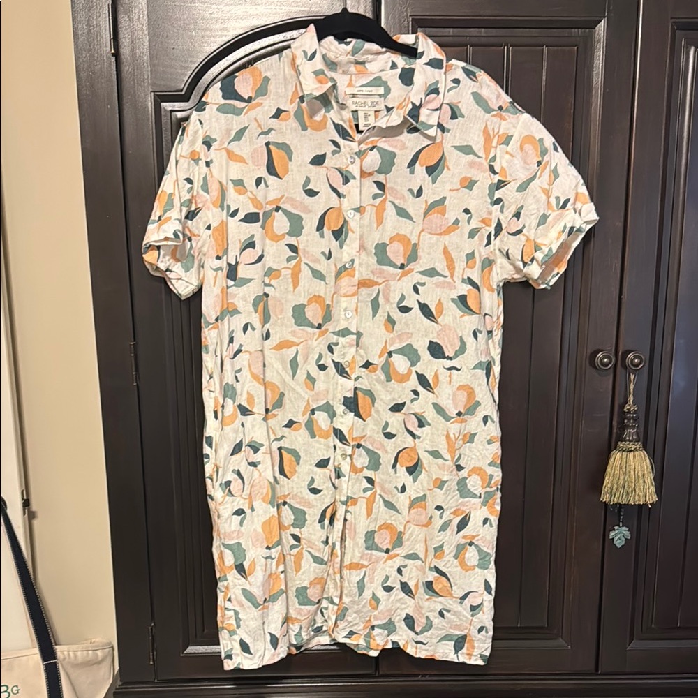Rachel Zoe Floral linen Shirt Dress